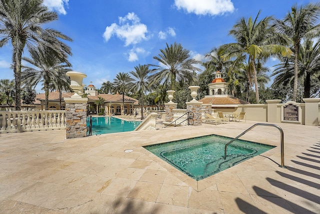 10523 Vignon Ct, Wellington, FL 33449 - community pool featuring a patio