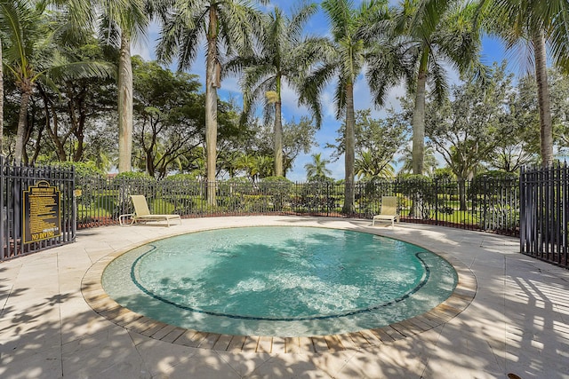 10523 Vignon Ct, Wellington, FL 33449 - view of pool with a swimming pool and a patio area