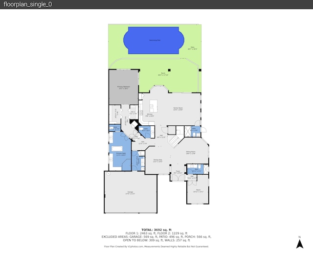 10523 Vignon Ct, Wellington, FL 33449 - home floor plan