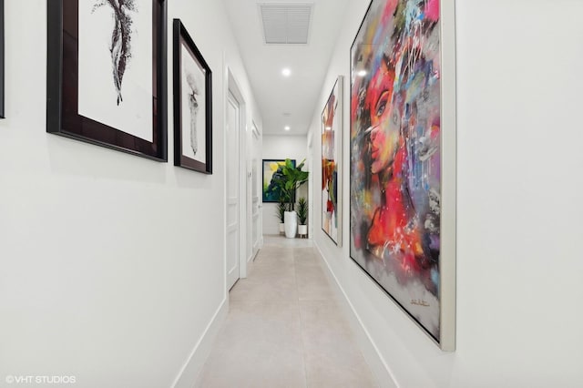 8533 N Native Dancer Rd, Palm Beach Gardens, FL 33418 - hallway featuring recessed lighting and baseboards