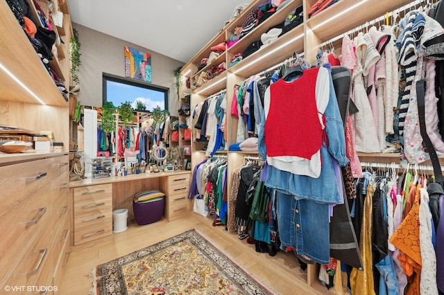 8533 N Native Dancer Rd, Palm Beach Gardens, FL 33418 - walk in closet with wood finished floors