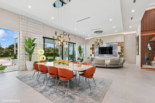 8533 N Native Dancer Rd, Palm Beach Gardens, FL 33418 - dining room featuring recessed lighting and plenty of natural light