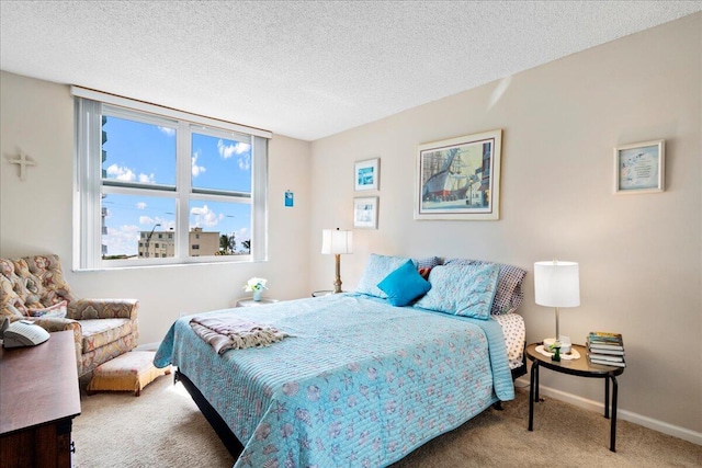 1009 N Ocean Blvd Unit 510, Pompano Beach, FL 33062 - bedroom with carpet flooring, a textured ceiling, and baseboards