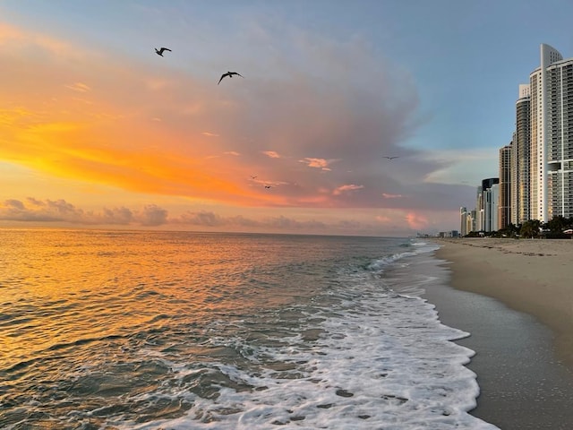 19201 Collins Ave Unit 337, Sunny Isles Beach, FL 33160 - water view featuring nearby beach