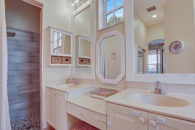 146 Magnolia Way, Tequesta, FL 33469 - full bathroom with tiled shower and vanity