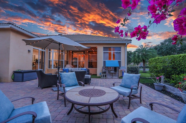 146 Magnolia Way, Tequesta, FL 33469 - view of patio with outdoor lounge area