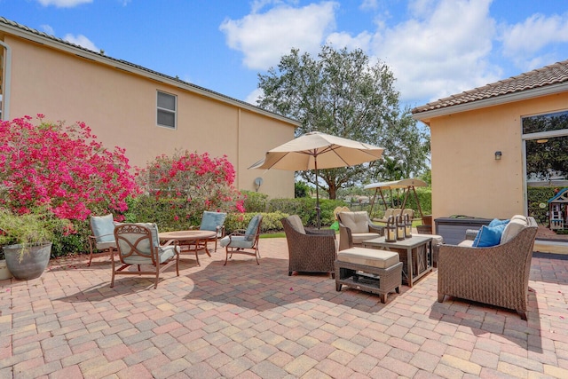 146 Magnolia Way, Tequesta, FL 33469 - view of patio / terrace with an outdoor living space