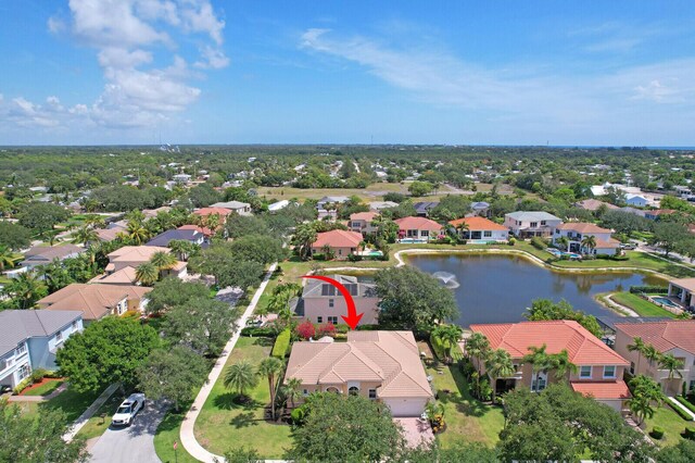 146 Magnolia Way, Tequesta, FL 33469 - aerial view of residential area with a nearby body of water