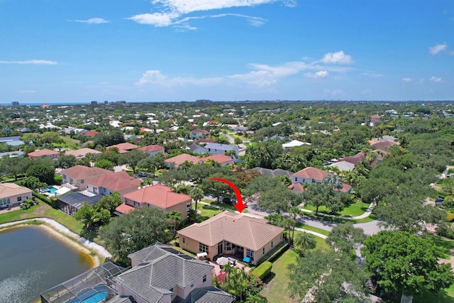 146 Magnolia Way, Tequesta, FL 33469 - aerial view of residential area featuring a nearby body of water