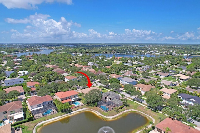 146 Magnolia Way, Tequesta, FL 33469 - aerial view of property's location with nearby suburban area and a large body of water