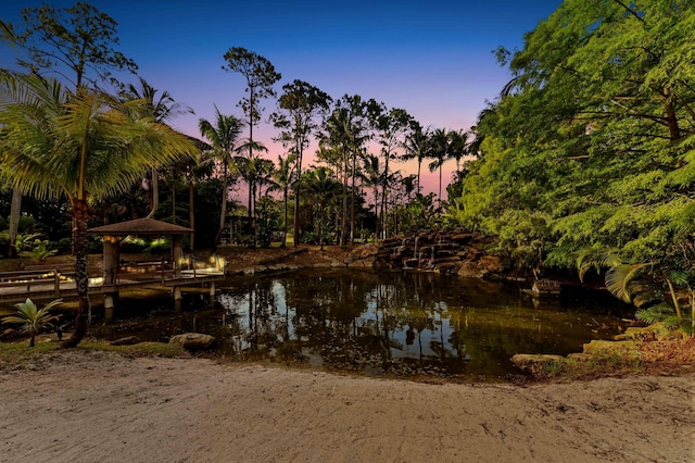 6935 Pioneer Rd, West Palm Beach, FL 33413 - water view with a gazebo