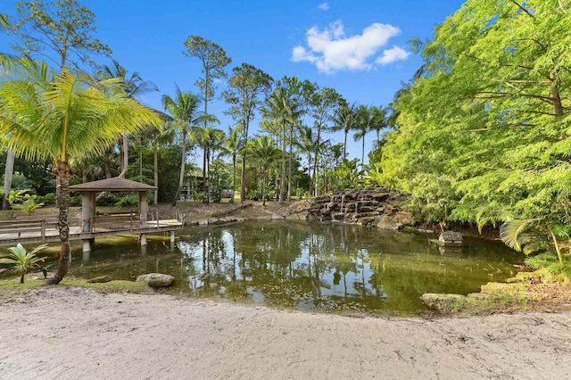 6935 Pioneer Rd, West Palm Beach, FL 33413 - water view with a gazebo