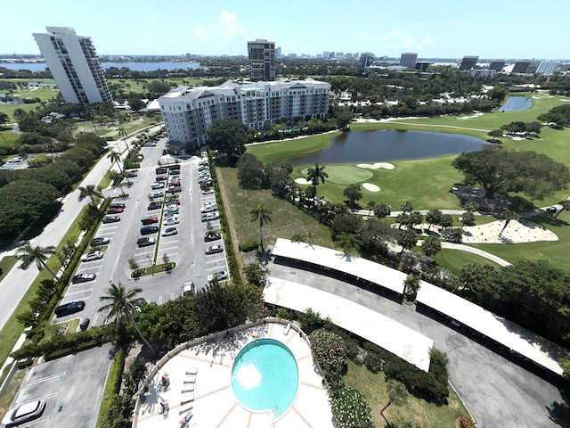 2425 Presidential Way Unit 1804, West Palm Beach, FL 33401 - view of urban area with a nearby body of water, a local golf course, apartment complex, and a pool area