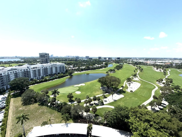 2425 Presidential Way Unit 1804, West Palm Beach, FL 33401 - bird's eye view of a golf club, a nearby body of water, and apartment complex / building