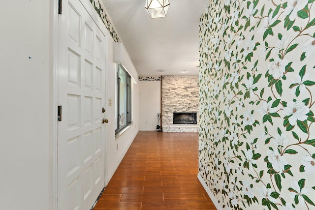 4904 River Pl, Fort Pierce, FL 34982 - hall featuring wood finished floors
