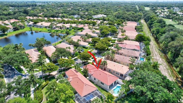 4689 Hammock Cir, Delray Beach, FL 33445 - aerial perspective of suburban area with a large body of water