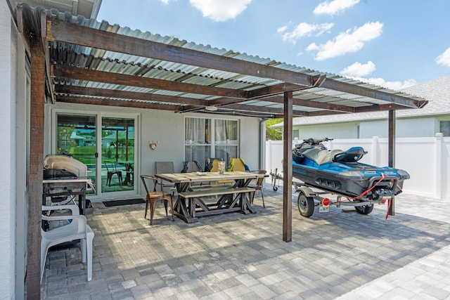 2471 SE Leithgow St, Port Saint Lucie, FL 34952 - view of patio featuring outdoor dining area