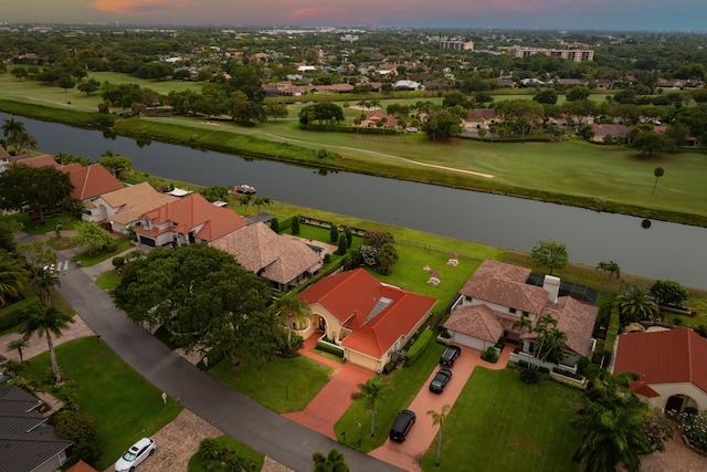 5986 Vista Linda Ln, Boca Raton, FL 33433 - aerial perspective of suburban area with a nearby body of water and a local golf course