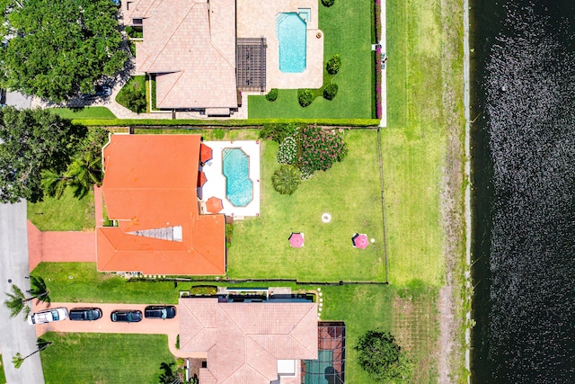 5986 Vista Linda Ln, Boca Raton, FL 33433 - view of property location featuring a pool and property boundaries highlighted