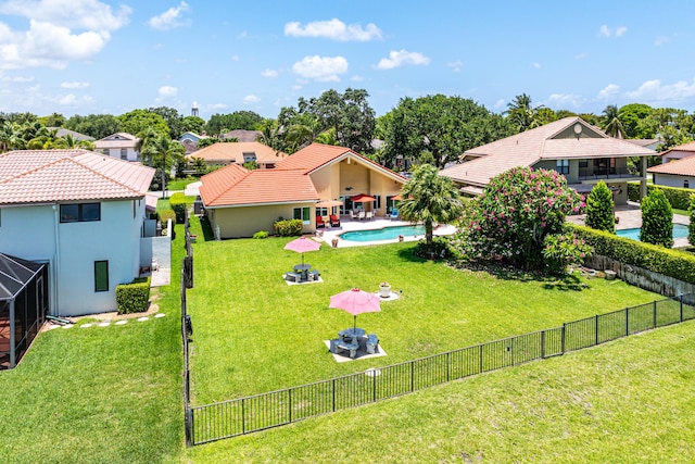5986 Vista Linda Ln, Boca Raton, FL 33433 - aerial perspective of suburban area featuring a pool area