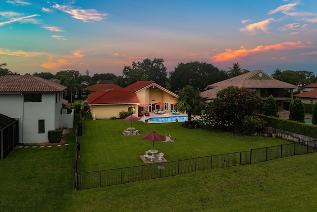 5986 Vista Linda Ln, Boca Raton, FL 33433 - view of yard featuring a patio area