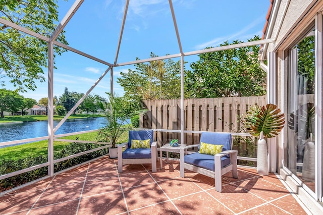 6690 Remington Pl, Lake Worth, FL 33463 - sunroom with a water view