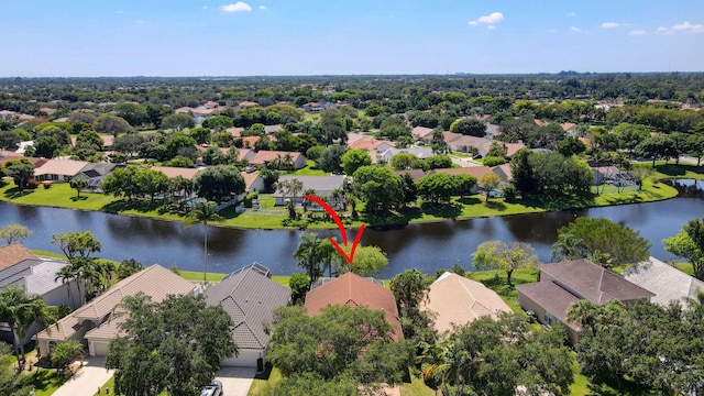 6690 Remington Pl, Lake Worth, FL 33463 - aerial view of residential area with a large body of water
