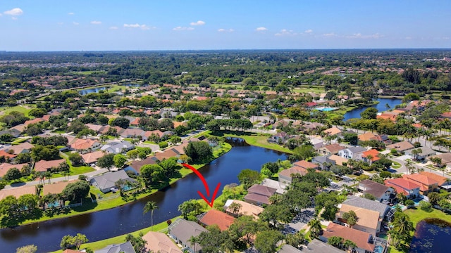 6690 Remington Pl, Lake Worth, FL 33463 - aerial view of property and surrounding area featuring a nearby body of water and nearby suburban area