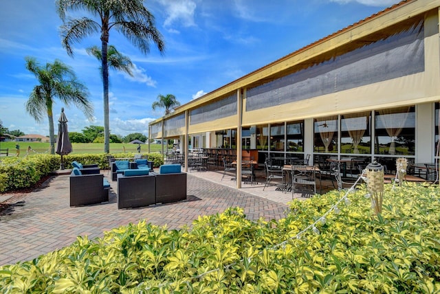6690 Remington Pl, Lake Worth, FL 33463 - view of patio with an outdoor hangout area