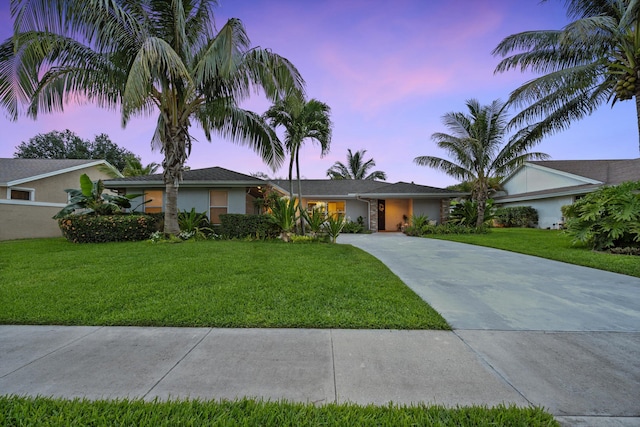 14244 Horseshoe Trce, Wellington, FL 33414 - single story home with concrete driveway, a lawn, and stucco siding