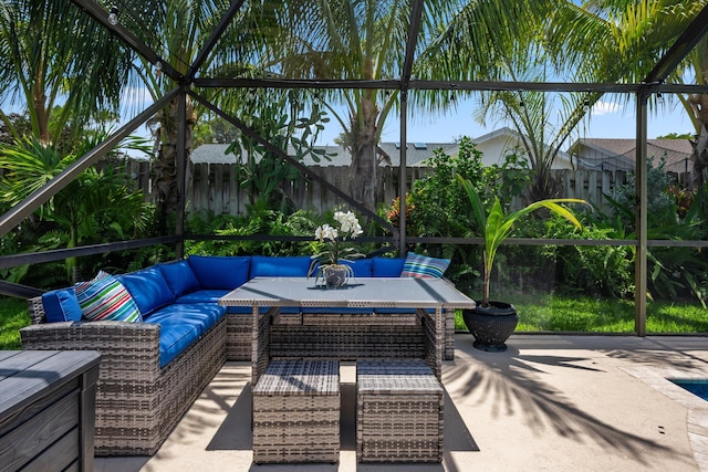 14244 Horseshoe Trce, Wellington, FL 33414 - view of patio with an outdoor hangout area