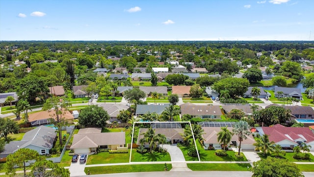 14244 Horseshoe Trce, Wellington, FL 33414 - aerial view of residential area with property boundaries highlighted