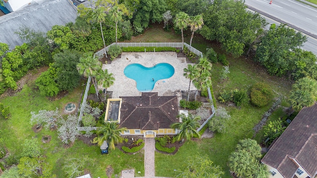 899 Pipers Cay Dr, West Palm Beach, FL 33415 - bird's eye view of a pool