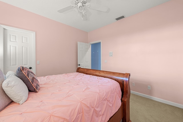 756 SW Pelican Cv, Port Saint Lucie, FL 34986 - carpeted bedroom featuring a ceiling fan and baseboards