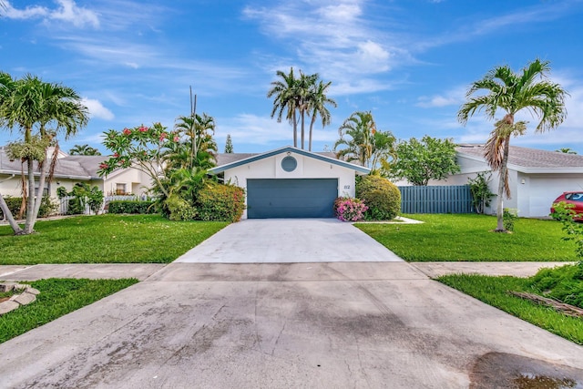 82 Baytree Cir, Boynton Beach, FL 33436 - ranch-style house with driveway, an attached garage, and stucco siding