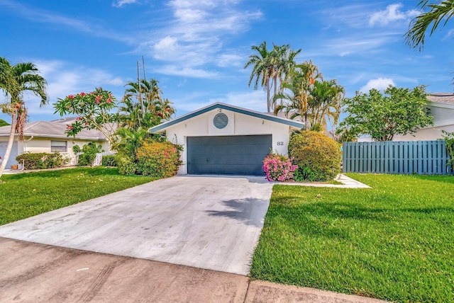 82 Baytree Cir, Boynton Beach, FL 33436 - ranch-style house with an attached garage, stucco siding, and driveway