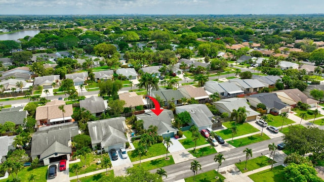 82 Baytree Cir, Boynton Beach, FL 33436 - aerial view of residential area with a nearby body of water