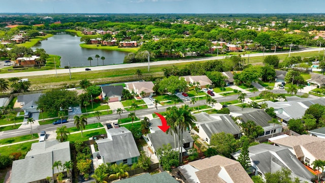 82 Baytree Cir, Boynton Beach, FL 33436 - aerial perspective of suburban area with a large body of water