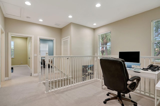 5030 Dulce Ct, Palm Beach Gardens, FL 33418 - office space with light carpet, recessed lighting, and baseboards