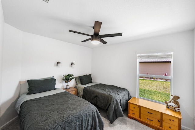 956 Bent Creek Dr, Fort Pierce, FL 34947 - bedroom featuring carpet flooring and a ceiling fan