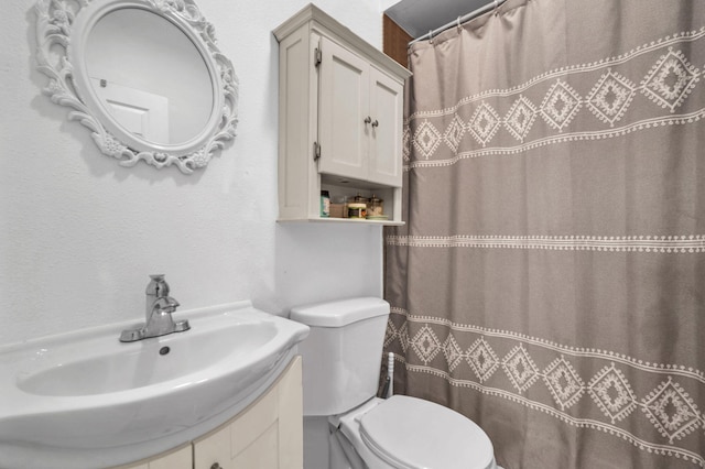1005 SW 15th Ter, Fort Lauderdale, FL 33312 - bathroom featuring toilet, vanity, and curtained shower