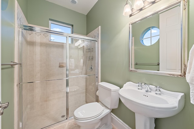 18974 SE Jupiter River Dr, Jupiter, FL 33458 - full bath featuring toilet, a shower stall, and a sink