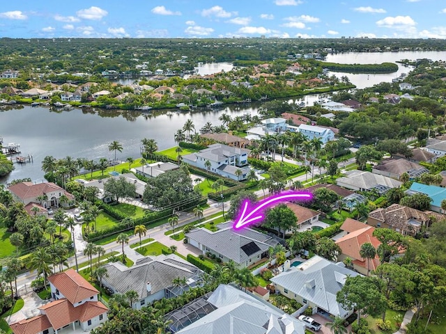 18974 SE Jupiter River Dr, Jupiter, FL 33458 - aerial view of residential area with a nearby body of water
