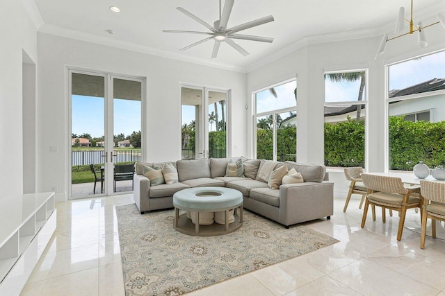 206 Via Emilia, Palm Beach Gardens, FL 33418 - sunroom / solarium featuring healthy amount of natural light