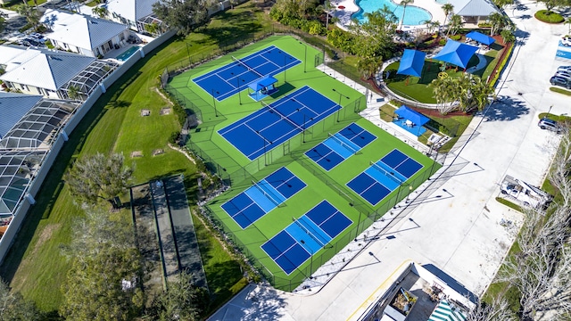 2925 SW Brighton Way, Palm City, FL 34990 - aerial view of a pool
