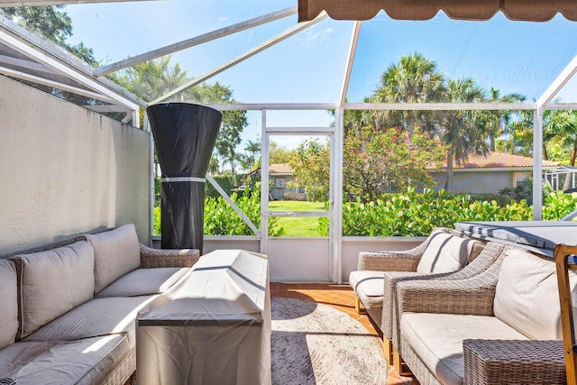 7572 Island Breeze Ter, Boynton Beach, FL 33437 - sunroom / solarium with an outdoor living space