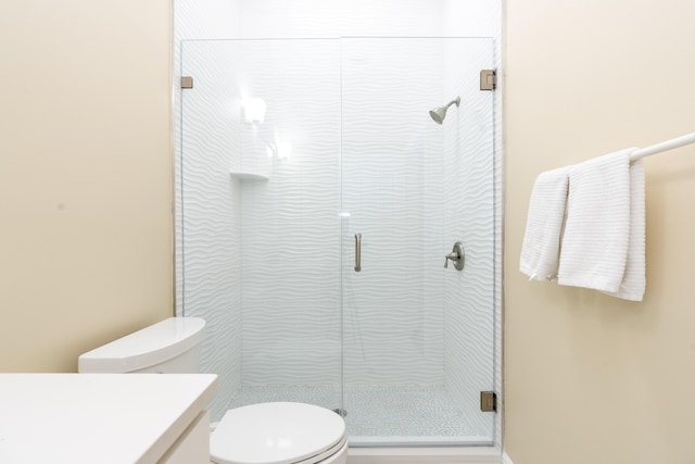 2608 SW Greenwich Way, Palm City, FL 34990 - bathroom with vanity and a shower stall