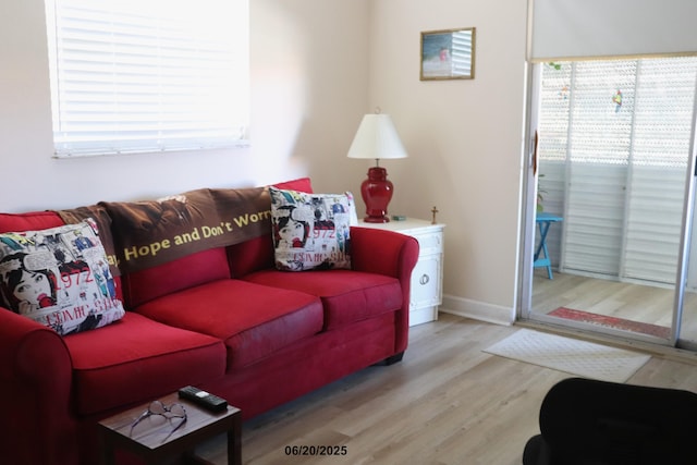 716 Saxony O Unit 716, Delray Beach, FL 33446 - living area with wood finished floors and baseboards