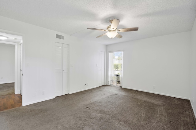 6612 Spring Bottom Way Unit 186, Boca Raton, FL 33433 - carpeted empty room with a ceiling fan, baseboards, and a textured ceiling