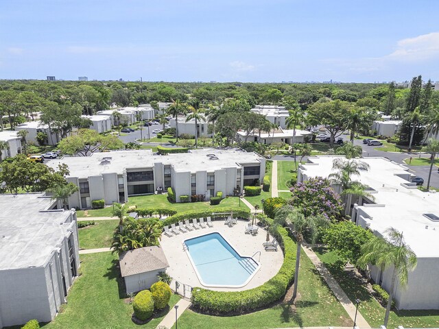 6612 Spring Bottom Way Unit 186, Boca Raton, FL 33433 - drone / aerial view of a pool area